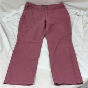 Gloria Vanderbilt Amanda Mauve Straight Leg Jeans Size 14